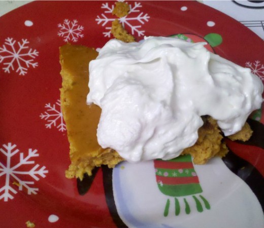 Pumpkin Goo topped with whipped topping - enjoy!!  