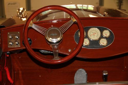 Solid Mahogany Wooden Speed Boat Console by Hacker Craft