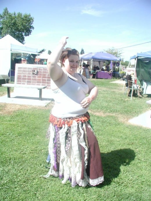 Our first belly dancing performance. The Harvest Festival: A Gathering of Pagans