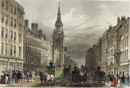 St.Mary le Bow, London in the 1800's