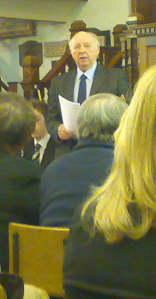Arthur Scargill speaking to a meeting of the Socialist Labour Party