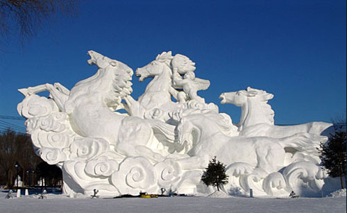 Amazing to think this was carved out of snow.