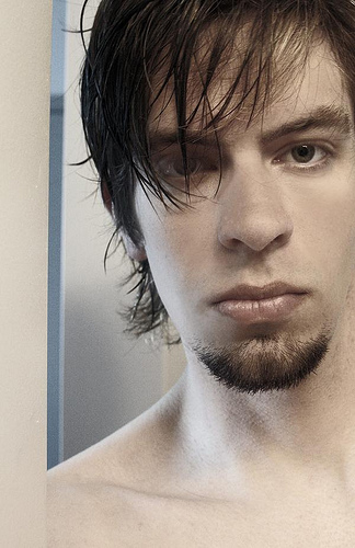 Shirtless with Wet Hair