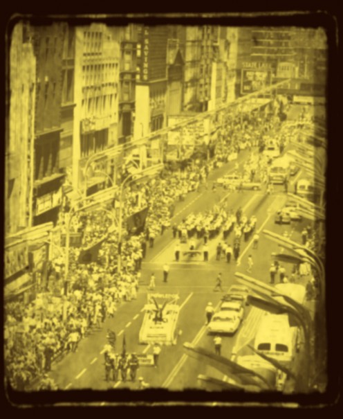 Everybody loves a parade! Not my photo, but I did enhance.