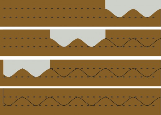 USE PIECE TO DRAW PATTERN ON TEMPLATE