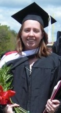 This is me at my college graduation.  It was my best 'new job' photo.  :o)