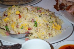 Fried Rice with Shrimp and Chinese Sausage