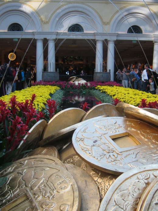 Coins are also important, symbolizing wealth and prosperity in the New Year.