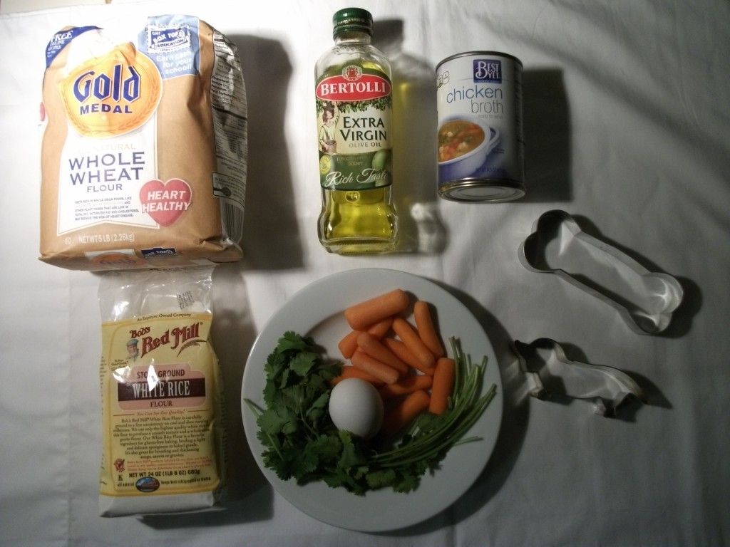 Homemade Healthy Dog Treats with Whole Wheat and Rice Flour