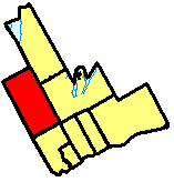 Map location of Uxbridge, Durham region, Ontario 
