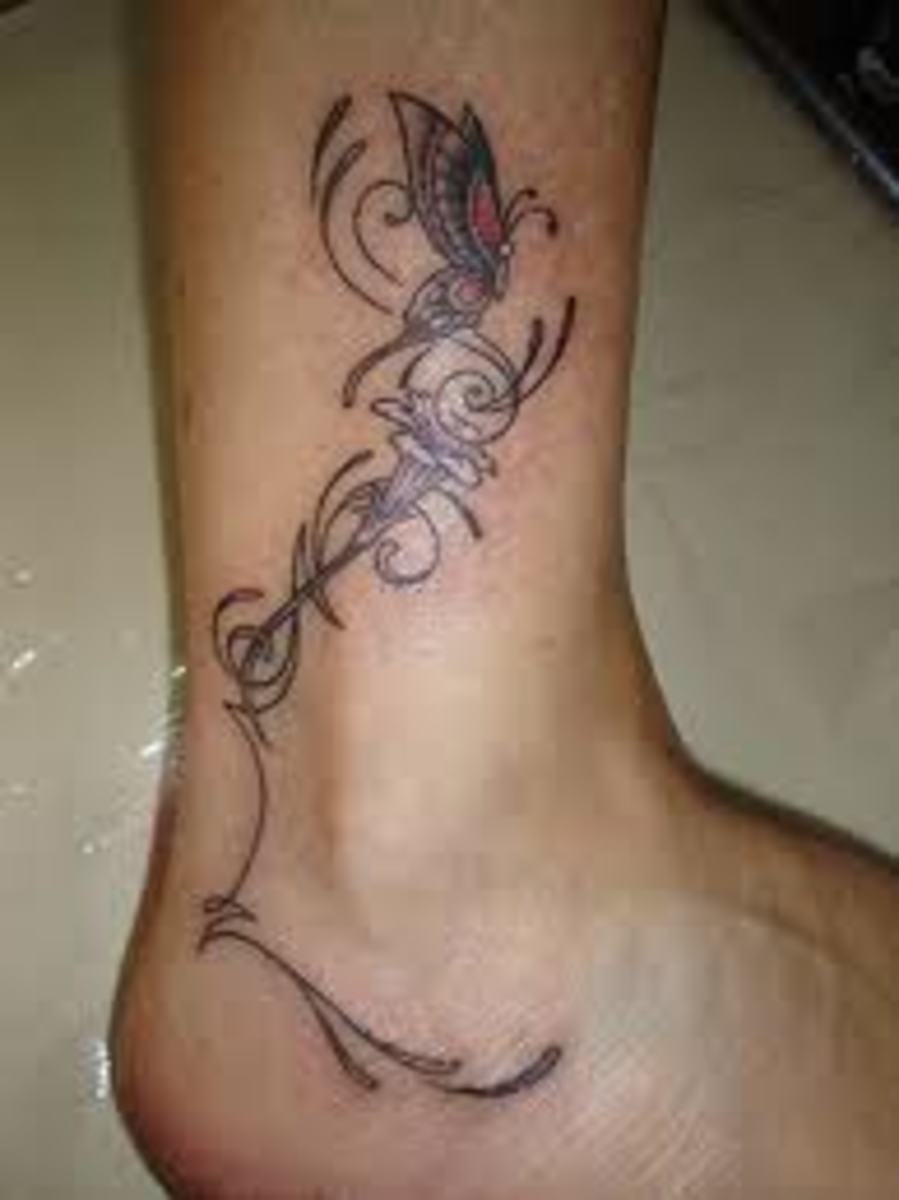 Great Butterfly Ankle Tattoos, Ideas, And Meanings; Butterfly Tattoos And Beautiful Designs