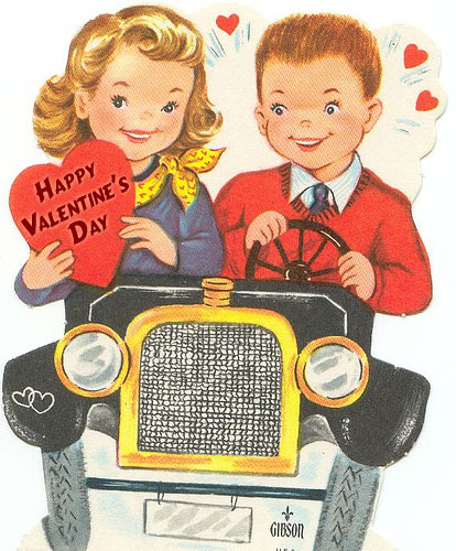 Rent a classic car for Valentine's Day.