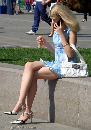 JUST ASK THIS PRETTY BLOND GIRL AND SHE WILL TESTIFY THAT SHE COULDN'T MAKE IT ONE DAY WITHOUT HER CELLPHONE. AND THE 'APPS' THAT CAME WITH IT.