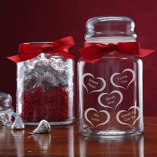 GLASS JAR WITH TREATS