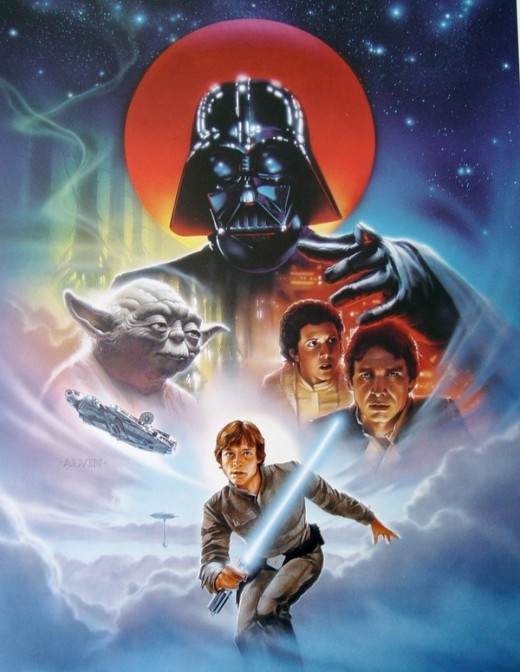 The Empire Strikes Back - art by John Alvin
