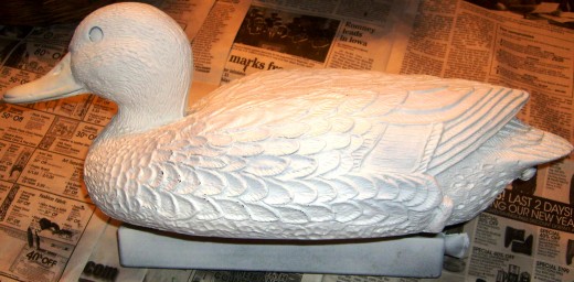 Priming your plastic decoys will give you a clean slate to work on and give the paint something to grab on to.