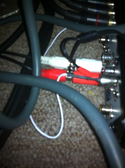 The X11 audio cables have connectors have connecting jacks on the back of them. Make sure any audio cables connected to these jacks are firmly pushed in.