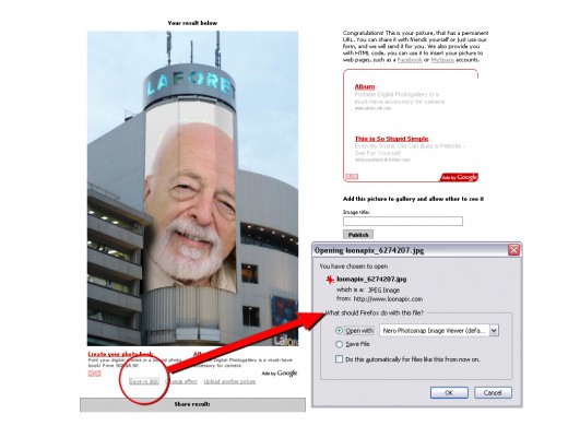 Click "Save" to download to your hard-disk