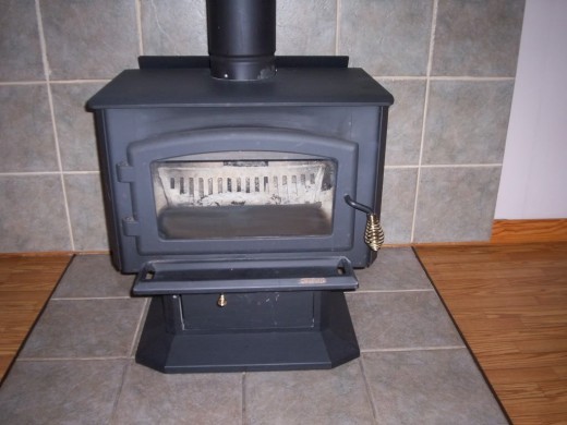 an example of a stand alone wood stove