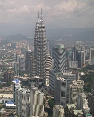 View of KL from the Menara tower