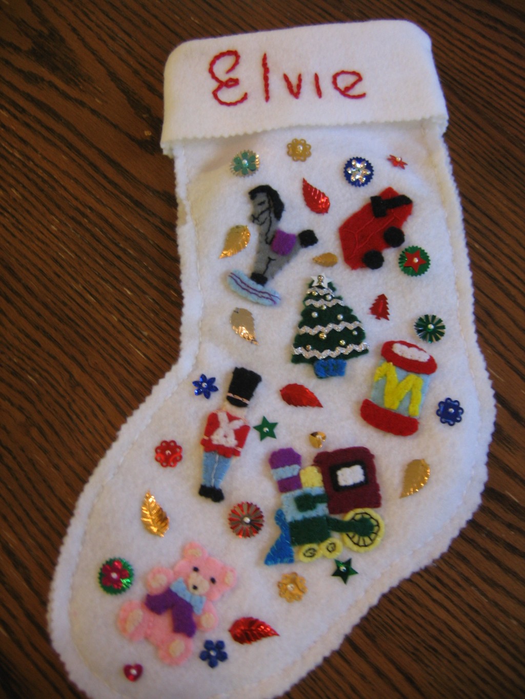 Christmas Inspiration White Felt Stockings for Everyone HubPages