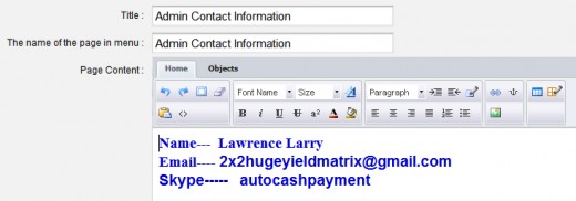 Admin is "lawrence Larry"? 