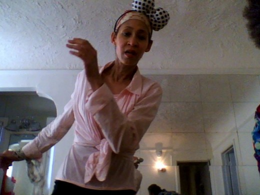 Victoria Moore dancing.
