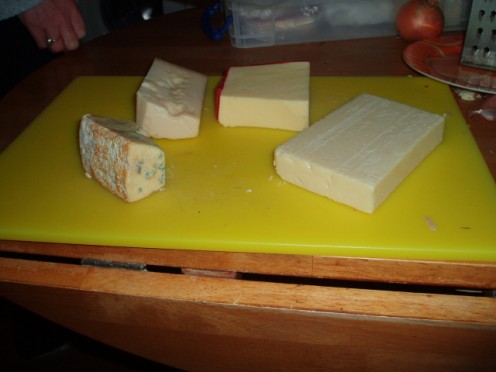 four delicious cheeses