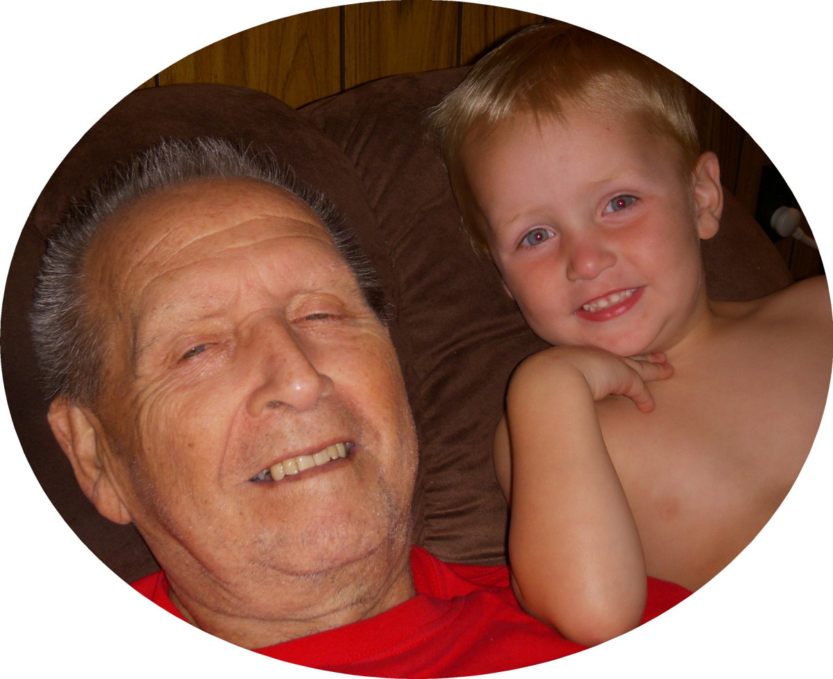 John and our youngest grandson 2010