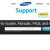 The Samsung Support website.