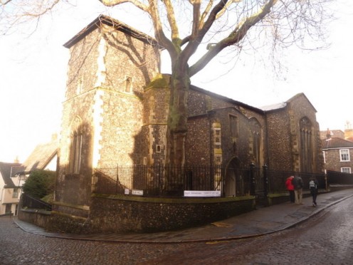 Norwich: former church of St Peter Hungate. A fifteenth century church in Princes Street.