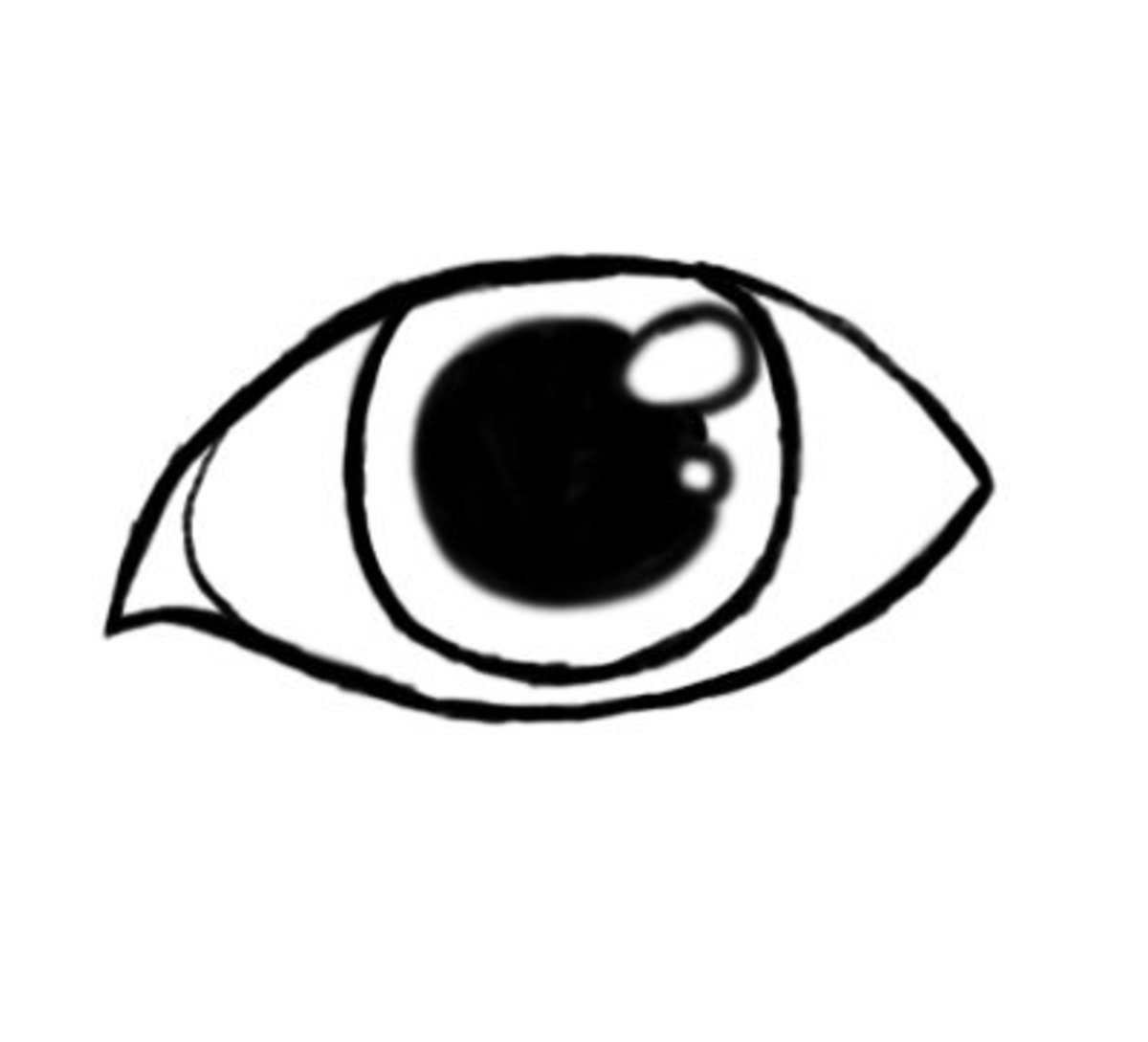  How to Draw a Cartoon Eye Female FeltMagnet