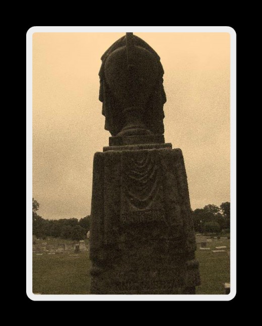 A rather large grave marker. The family name is Bryan, but I couldn't read the date.