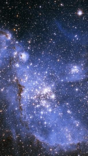 Infant stars in the Small Magellanic Cloud.