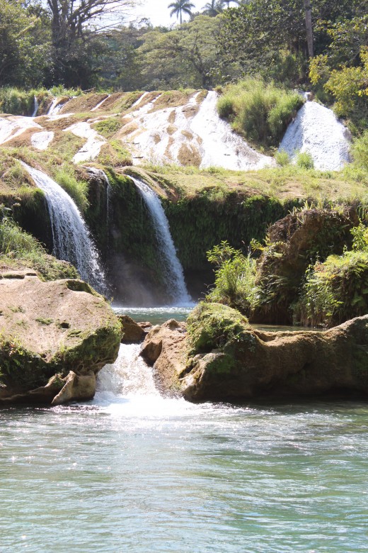 One of the waterfalls at El Nicho.