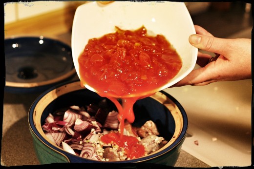Add the tomatoes...