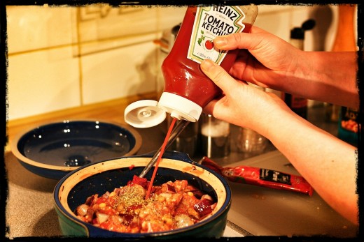 and tomato ketchup