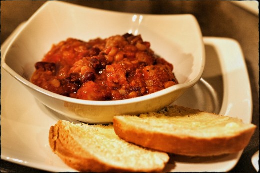 Serve in bowls with hunks of fresh buttered bread