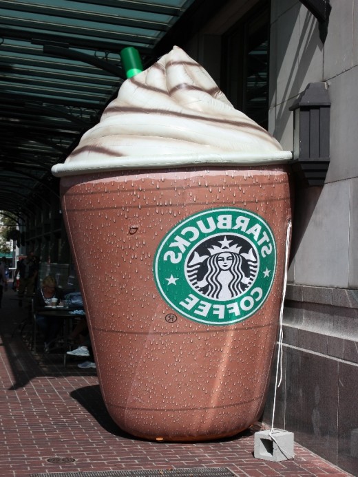 Giant Starbucks Cup