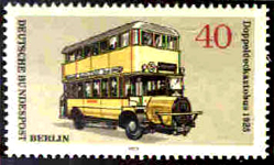 Postage stamp of West Berlin, Double-decker bus (1925)