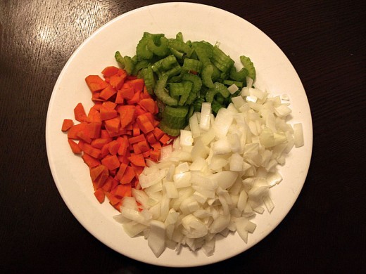 Vegetables: I like to make my chili with lots of different types of vegetabels, but you can switch them up if you want. I always use carrot, celery and onion for my vegetables base. Using a mirepoix is chili works perfectly.