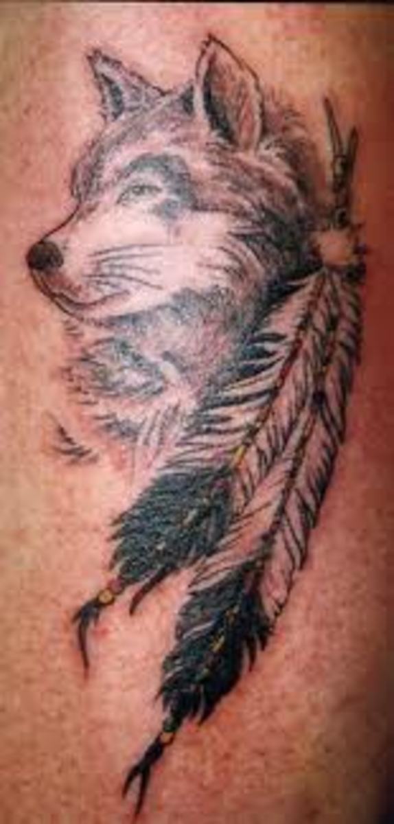 What does a wolf tattoo symbolize?