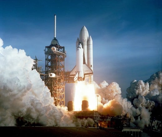 The Maiden Shuttle Program Launch of  "Columbia" on April 12, 1981.