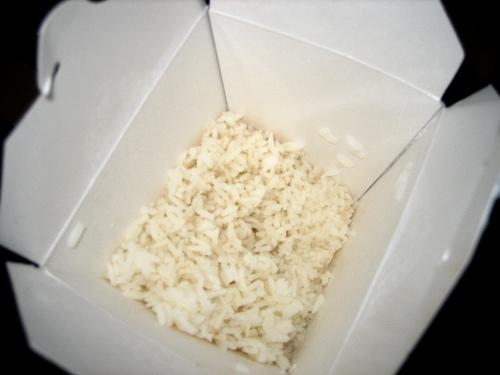 Leftover steamed rice