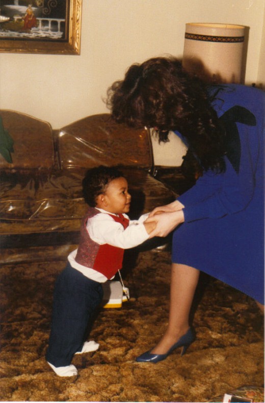 Me and my son Michael dancing.