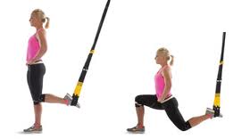 Trx suspended lunge