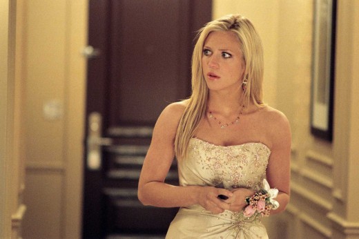 Brittany Snow doing some "Smell the fart" acting.