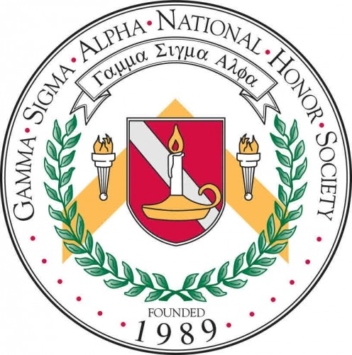 Gamma Sigma Alpha is one of several Greek academic honor societies.