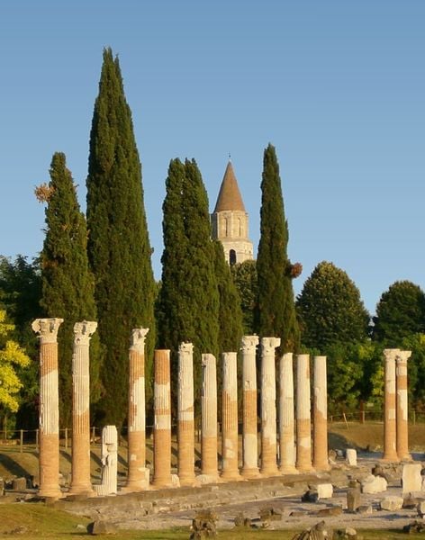 I love these Italian Cypress among the ancient Roman Colomns in Italy.