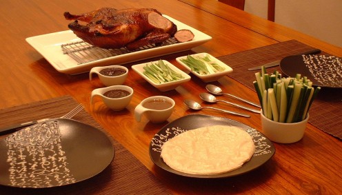 Peking Duck with Mandarin Pancakes